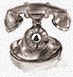 Sketch of a rotary telephone